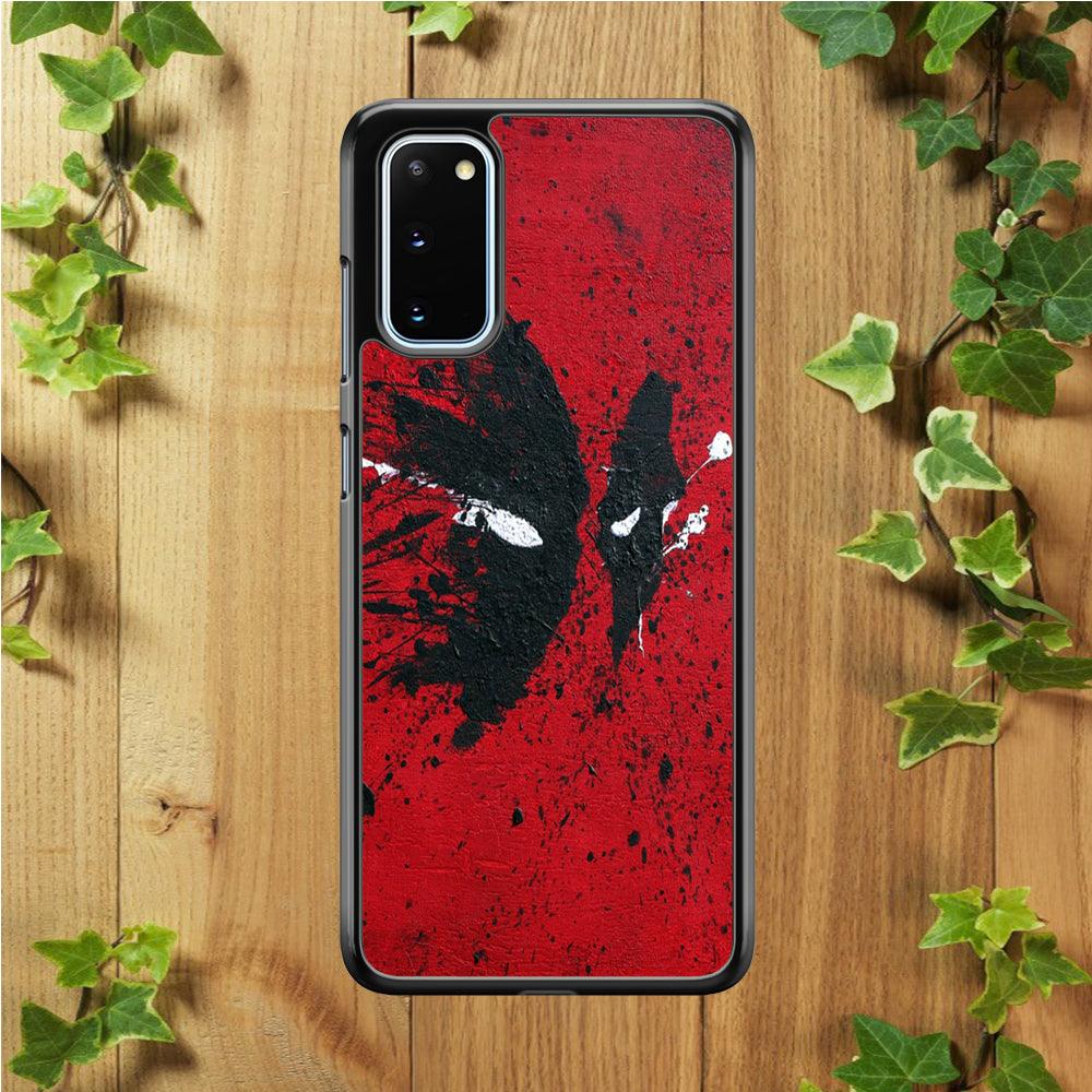 Deadpool 001 Samsung Galaxy S20 Case-Rubber / White (2D Case)-Xtracase