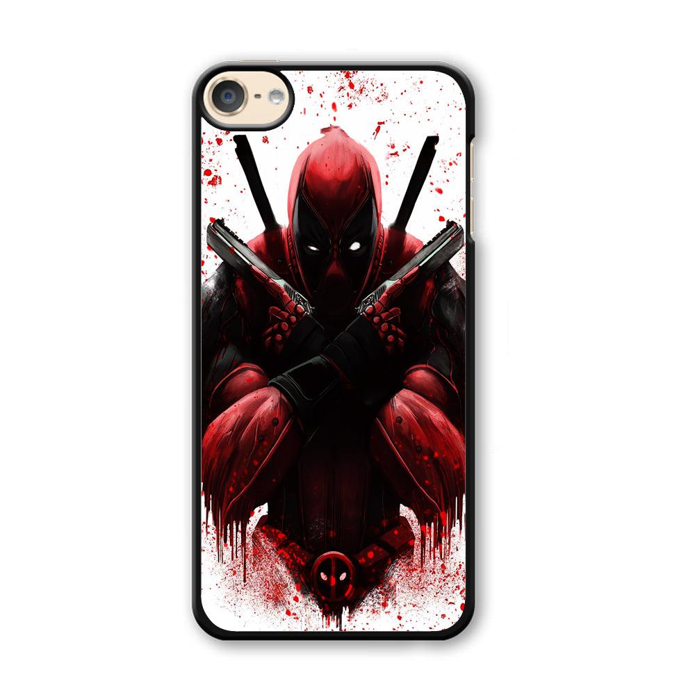 Deadpool Holds Two Guns iPod Touch 6 Case-Plastic / Full Wrap (3D Case)-Xtracase