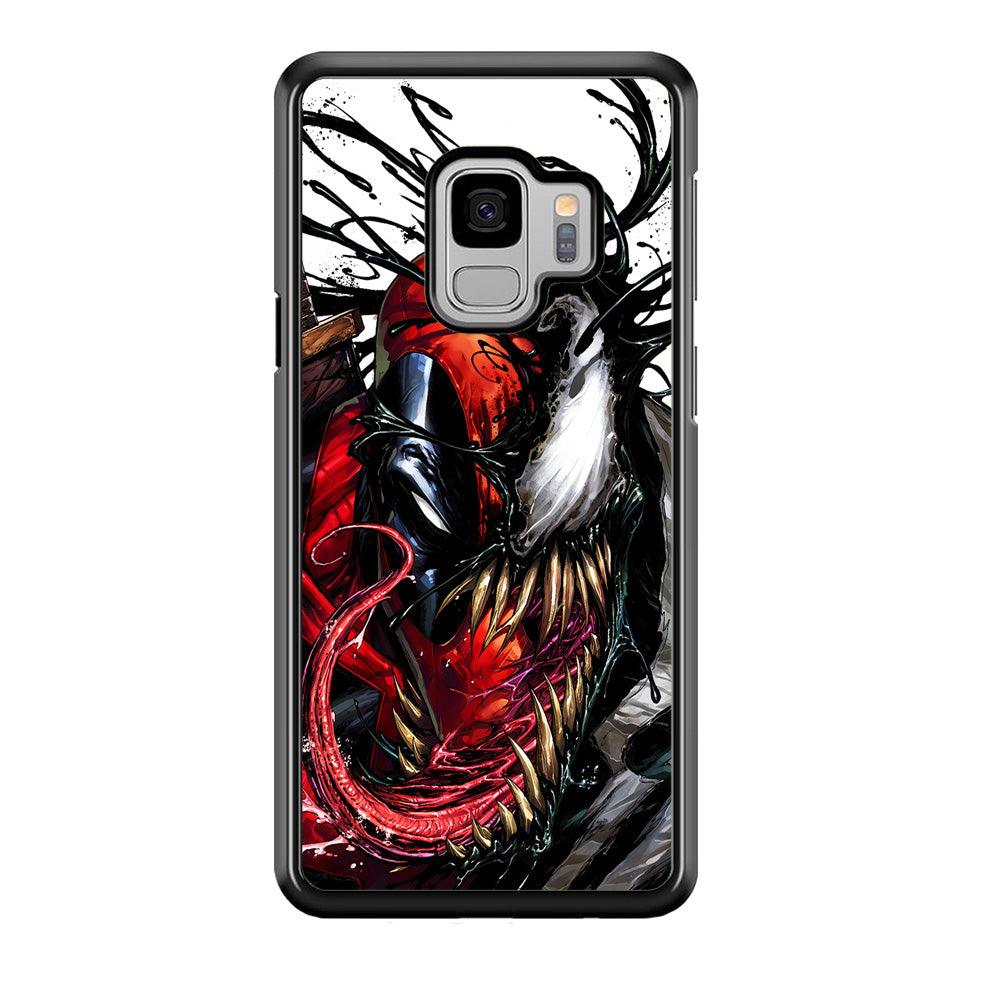 Deadpool and Venom Samsung Galaxy S9 Case-Rubber / Black (2D Case)-Xtracase