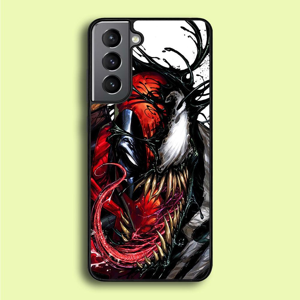 Deadpool and Venom Samsung Galaxy A16 Case-Rubber / Black (2D Case)-Xtracase
