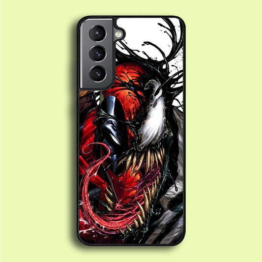 Deadpool and Venom Samsung Galaxy A16 Case-Rubber / Black (2D Case)-Xtracase