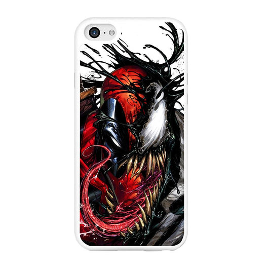 Deadpool and Venom iPhone 6 Plus | 6s Plus Case-Rubber / White (2D Case)-Xtracase