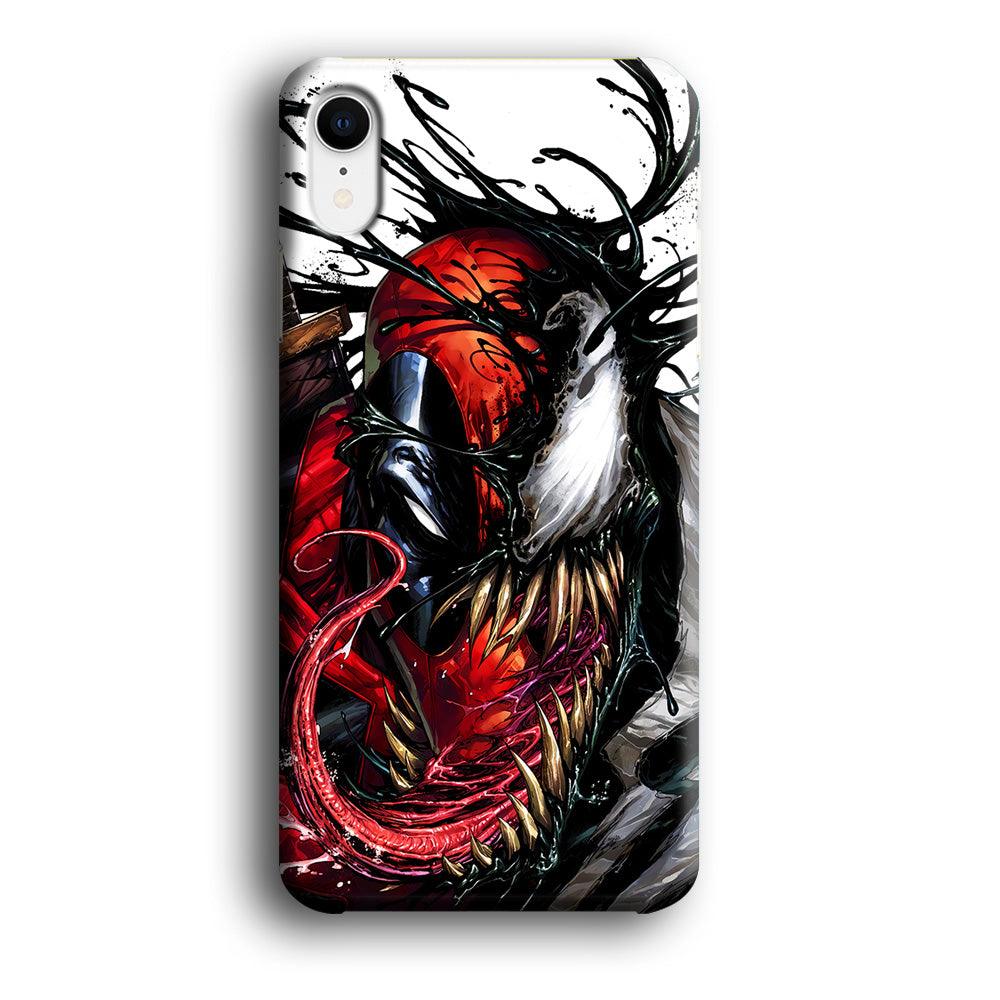 Deadpool and Venom Phone XR Case-Plastic / Full Wrap (3D Case)-Xtracase