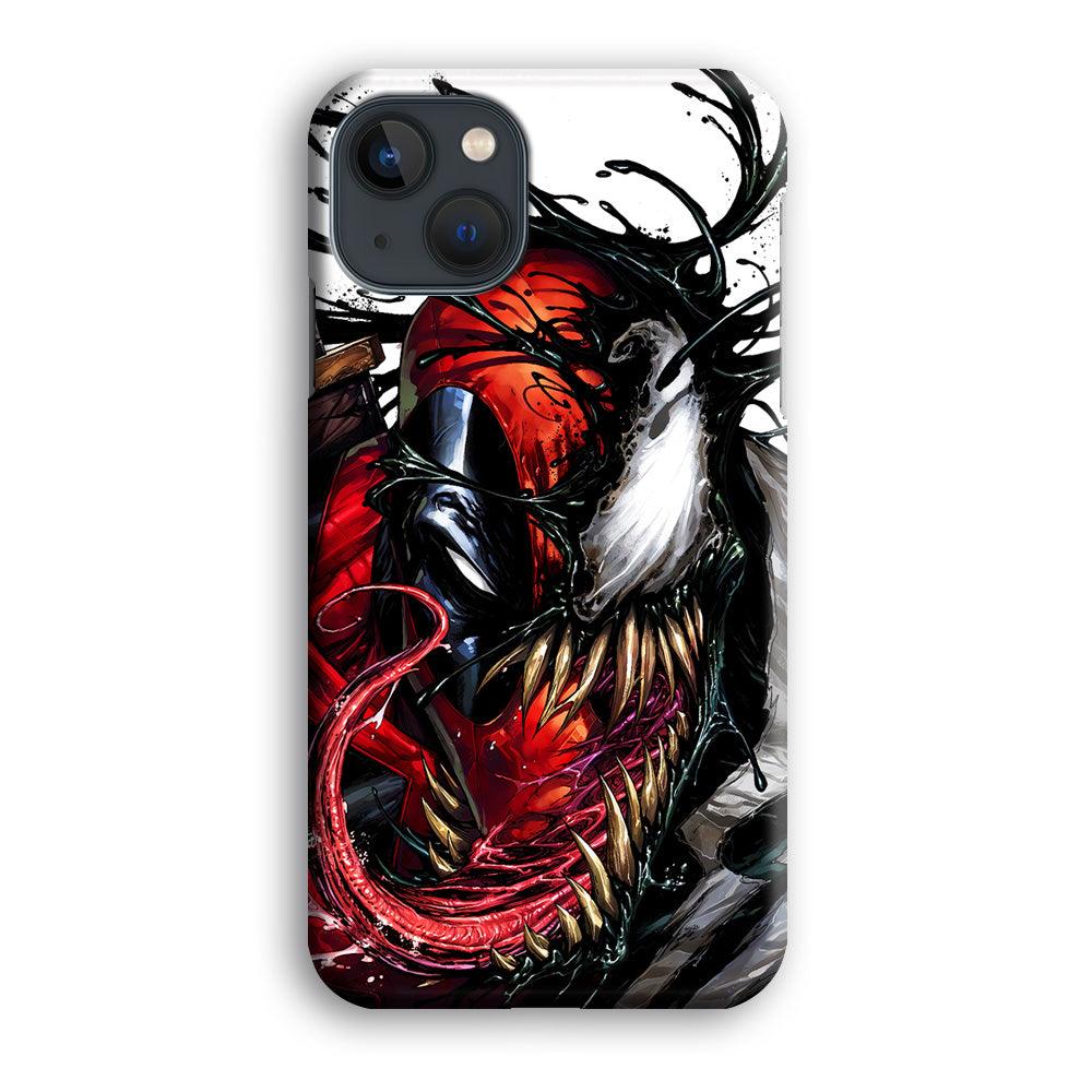 Deadpool and Venom iPhone 13 Pro Case-Plastic / Full Wrap (3D Case)-Xtracase