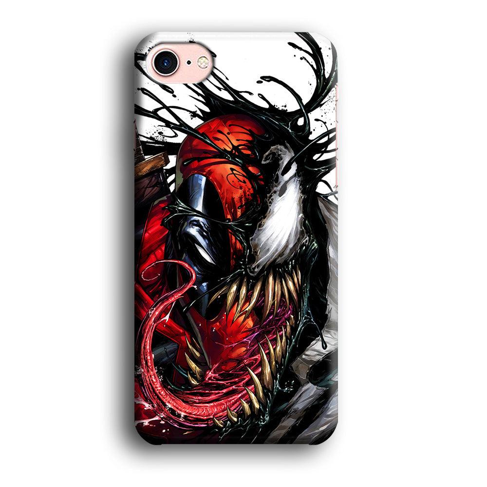 Deadpool and Venom iPhone 7 Case-Plastic / Full Wrap (3D Case)-Xtracase