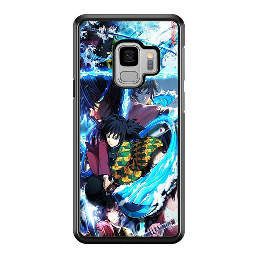 Demon Slayer Giyuu Tomioka Samsung Galaxy S9 Case-Rubber / Black (2D Case)-Xtracase