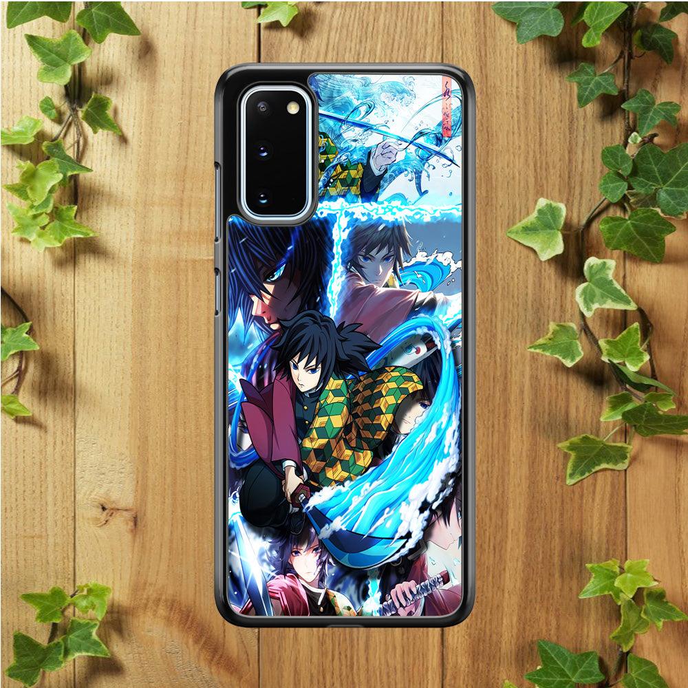 Demon Slayer Giyuu Tomioka Samsung Galaxy S20 Case-Rubber / Black (2D Case)-Xtracase
