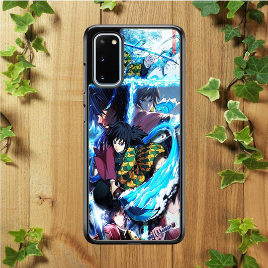Demon Slayer Giyuu Tomioka Samsung Galaxy S20 Case-Rubber / Black (2D Case)-Xtracase