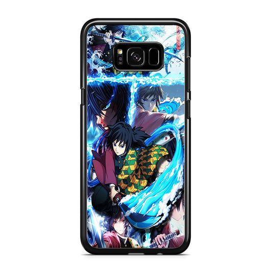 Demon Slayer Giyuu Tomioka Samsung Galaxy S8 Case-Rubber / Black (2D Case)-Xtracase