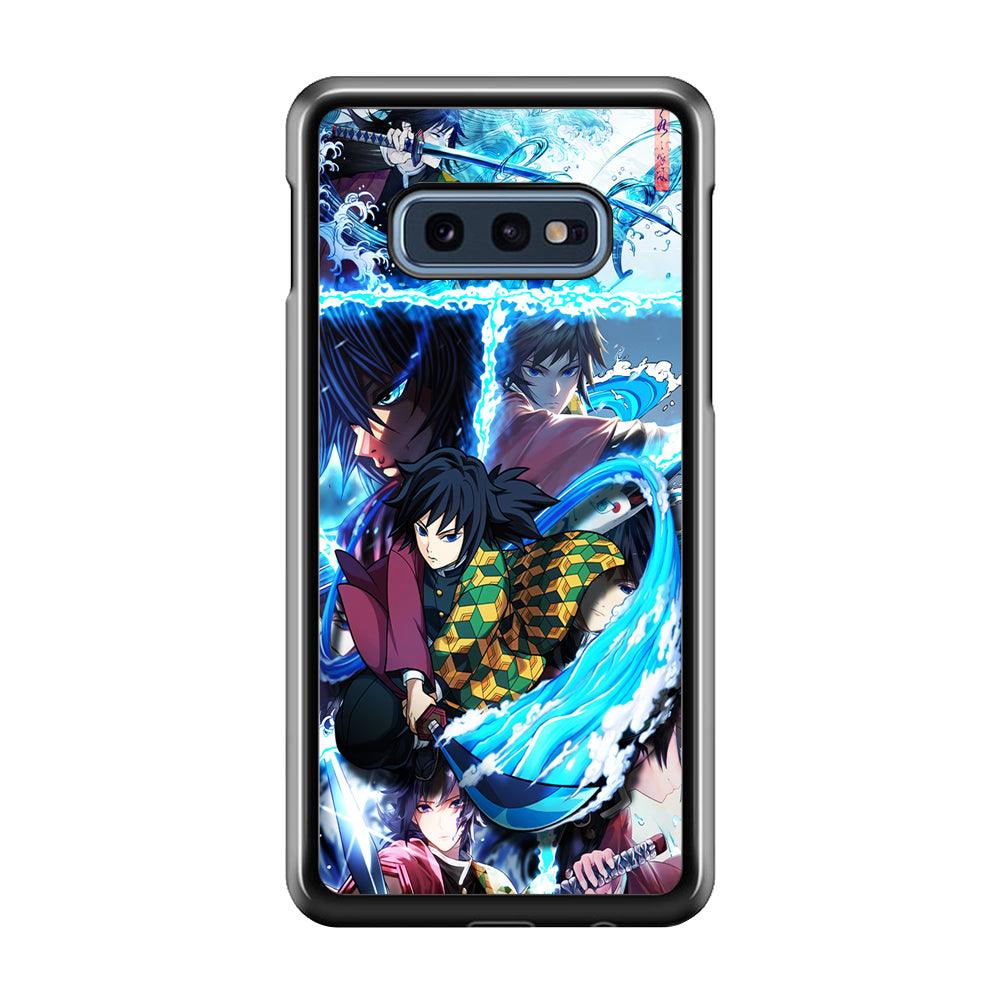 Demon Slayer Giyuu Tomioka Samsung Galaxy S10E Case-Rubber / Black (2D Case)-Xtracase