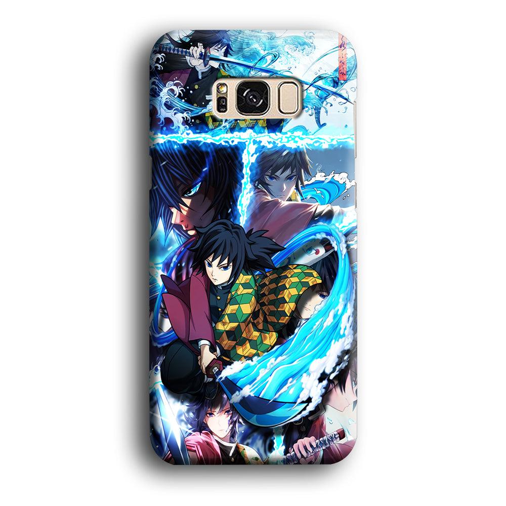Demon Slayer Giyuu Tomioka Samsung Galaxy S8 Case-Plastic / Full Wrap (3D Case)-Xtracase