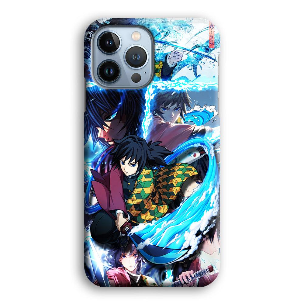Demon Slayer Giyuu Tomioka iPhone 13 Pro Case-Plastic / Full Wrap (3D Case)-Xtracase