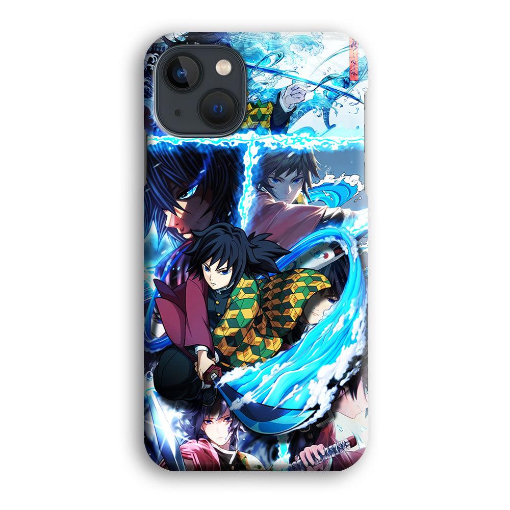 Demon Slayer Giyuu Tomioka iPhone 13 Mini Case-Plastic / Full Wrap (3D Case)-Xtracase