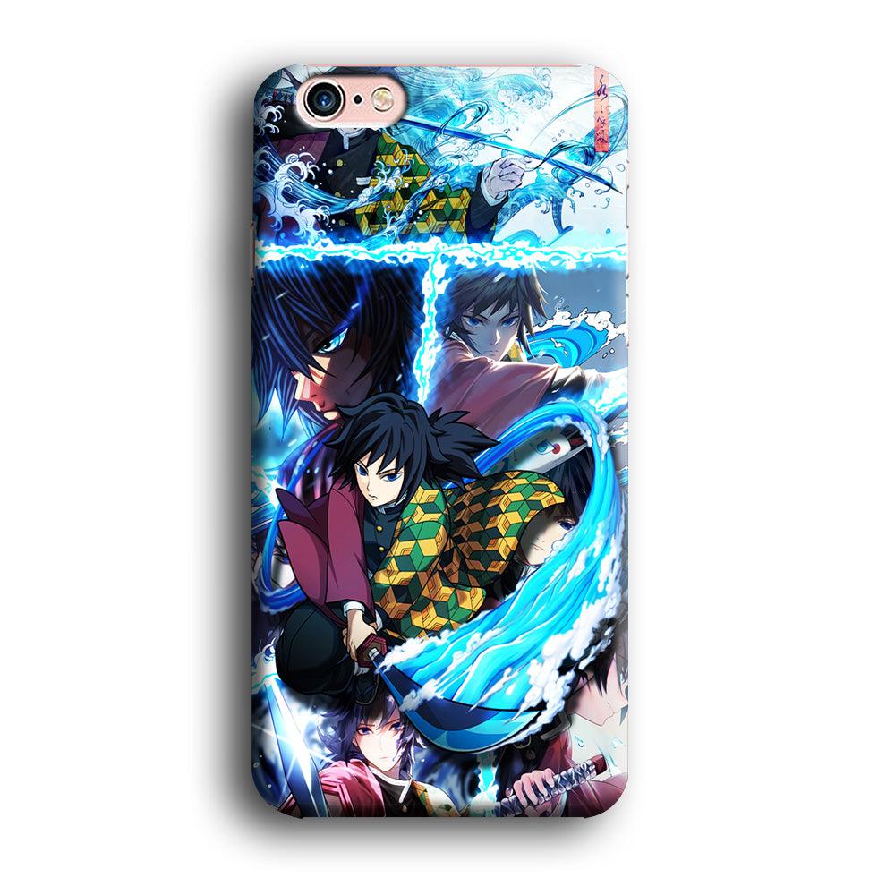 Demon Slayer Giyuu Tomioka iPhone 6 | 6s Case-Plastic / Full Wrap (3D Case)-Xtracase