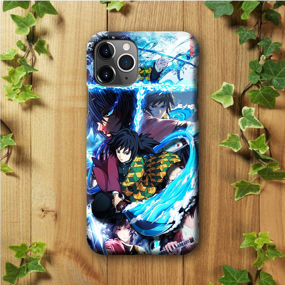 Demon Slayer Giyuu Tomioka iPhone 11 Pro Max Case-Plastic / Full Wrap (3D Case)-Xtracase