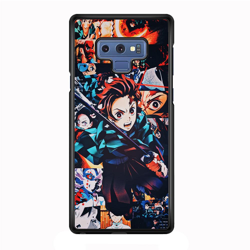 Demon Slayer Tanjiro Aesthetic Samsung Galaxy Note 9 Case-Rubber / White (2D Case)-Xtracase
