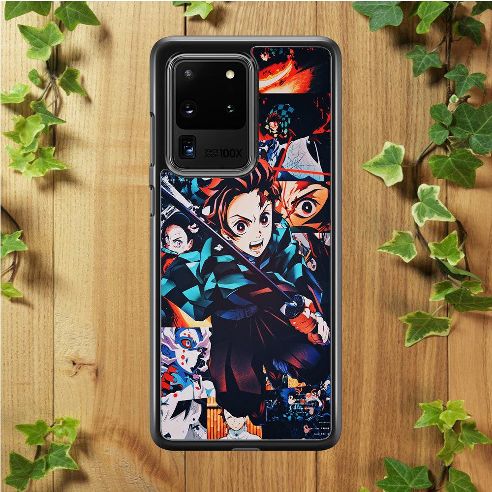 Demon Slayer Tanjiro Aesthetic Samsung Galaxy S20 Ultra Case-Plastic / Full Wrap (3D Case)-Xtracase