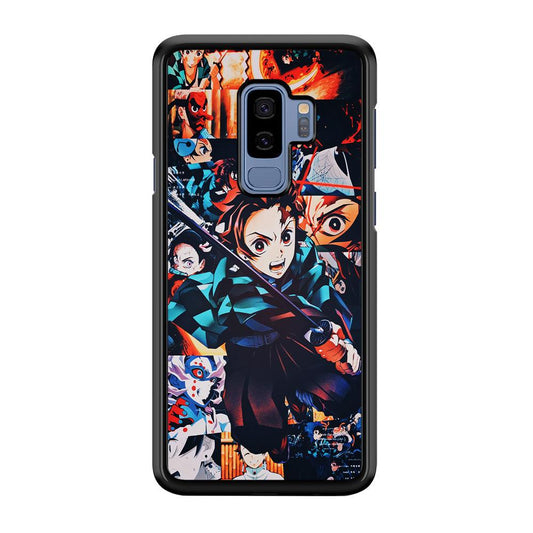 Demon Slayer Tanjiro Aesthetic Samsung Galaxy S9 Plus Case-Rubber / White (2D Case)-Xtracase