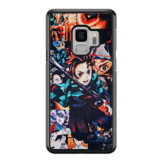 Demon Slayer Tanjiro Aesthetic Samsung Galaxy S9 Case-Rubber / White (2D Case)-Xtracase
