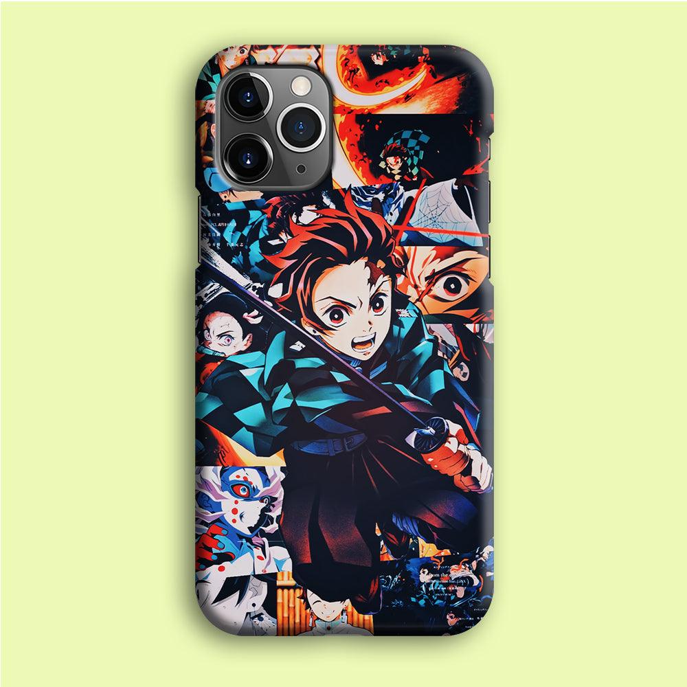 Demon Slayer Tanjiro Aesthetic iPhone 12 Pro Max Case-Plastic / Full Wrap (3D Case)-Xtracase