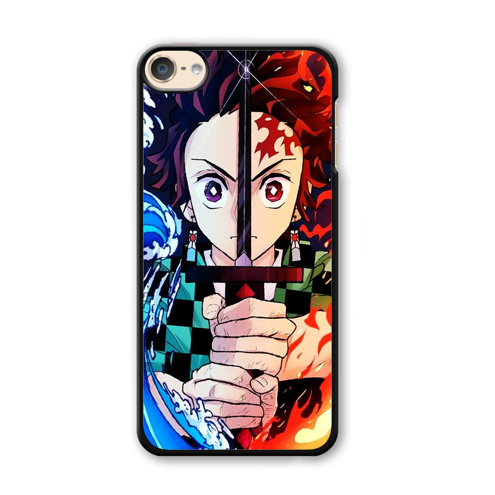 Demon Slayer Tanjiro Kamado iPod Touch 6 Case-Plastic / Full Wrap (3D Case)-Xtracase