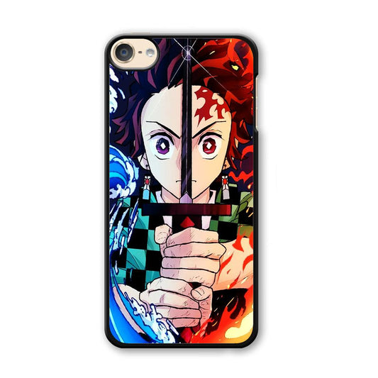 Demon Slayer Tanjiro Kamado iPod Touch 6 Case-Plastic / Full Wrap (3D Case)-Xtracase