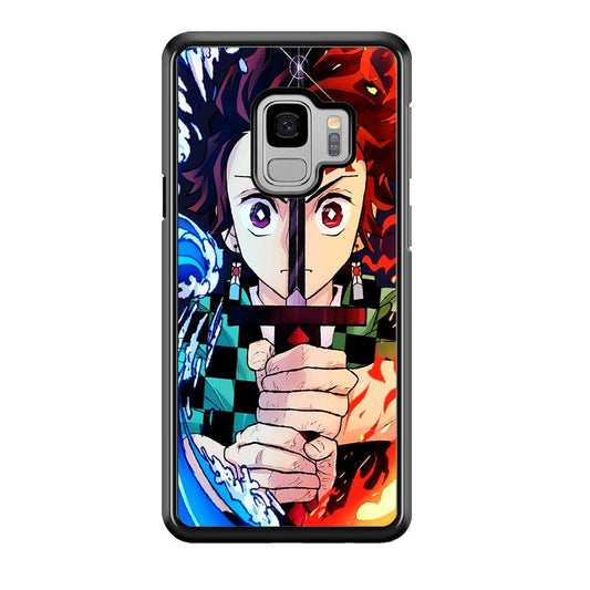 Demon Slayer Tanjiro Kamado Samsung Galaxy S9 Case-Rubber / Black (2D Case)-Xtracase