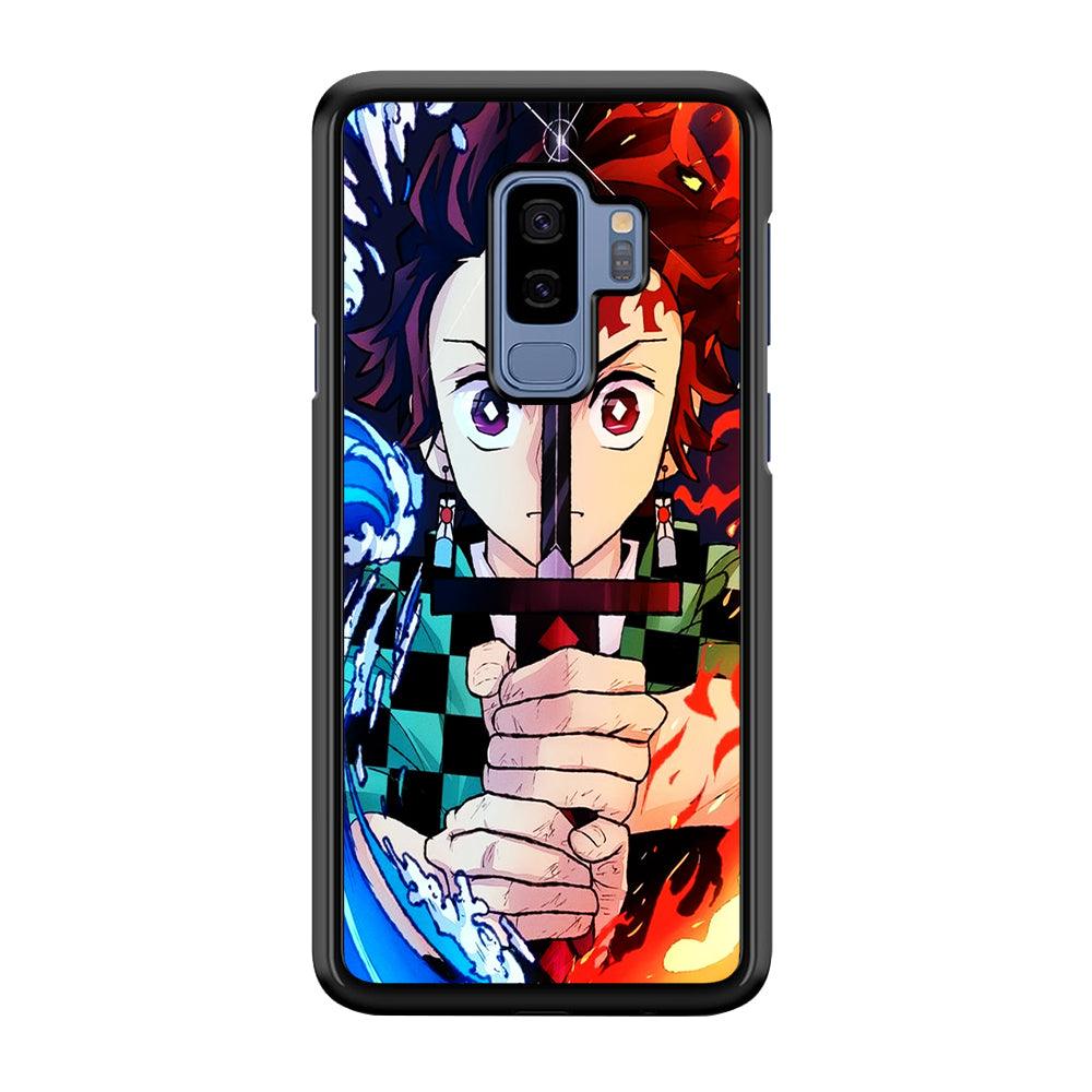 Demon Slayer Tanjiro Kamado Samsung Galaxy S9 Plus Case-Rubber / Black (2D Case)-Xtracase