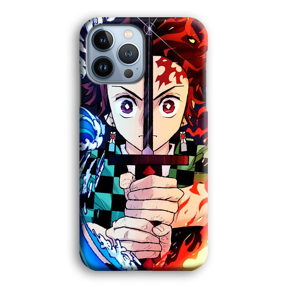 Demon Slayer Tanjiro Kamado iPhone 13 Pro Case-Plastic / Full Wrap (3D Case)-Xtracase