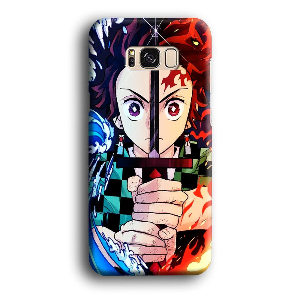 Demon Slayer Tanjiro Kamado Samsung Galaxy S8 Case-Plastic / Full Wrap (3D Case)-Xtracase