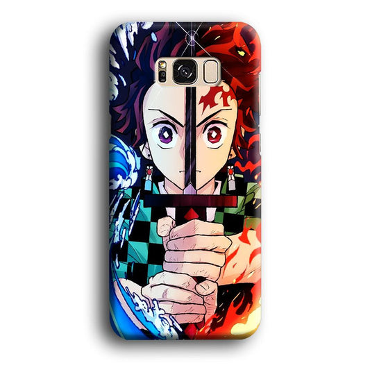 Demon Slayer Tanjiro Kamado Samsung Galaxy S8 Case-Plastic / Full Wrap (3D Case)-Xtracase