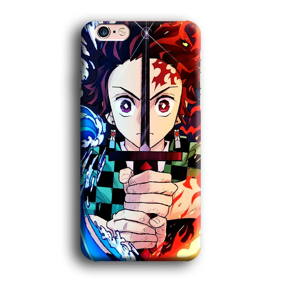 Demon Slayer Tanjiro Kamado iPhone 6 | 6s Case-Plastic / Full Wrap (3D Case)-Xtracase