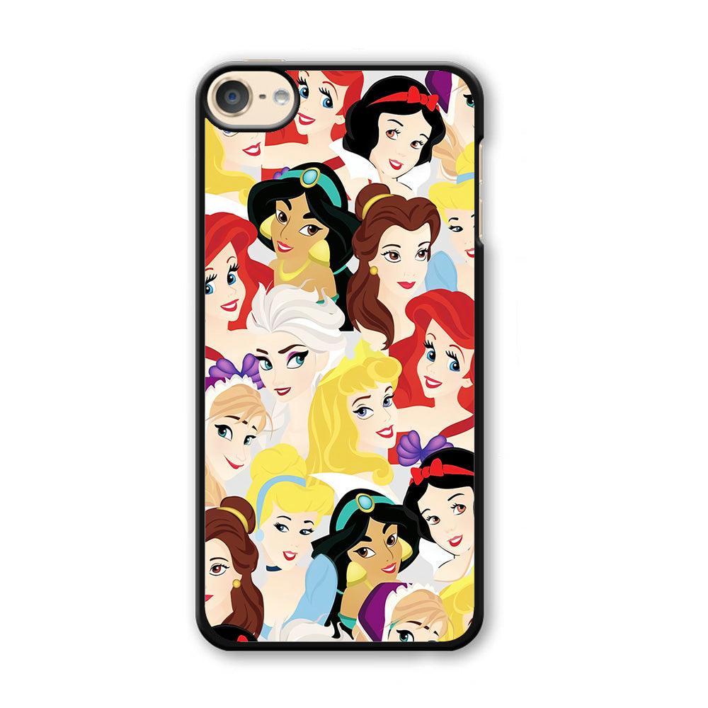 Disney Princess Collage iPod Touch 6 Case-Plastic / White (2D Case)-Xtracase