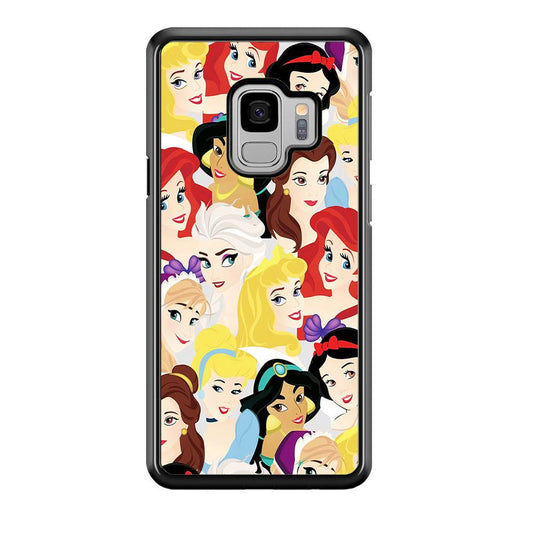 Disney Princess Collage Samsung Galaxy S9 Case-Plastic / Full Wrap (3D Case)-Xtracase