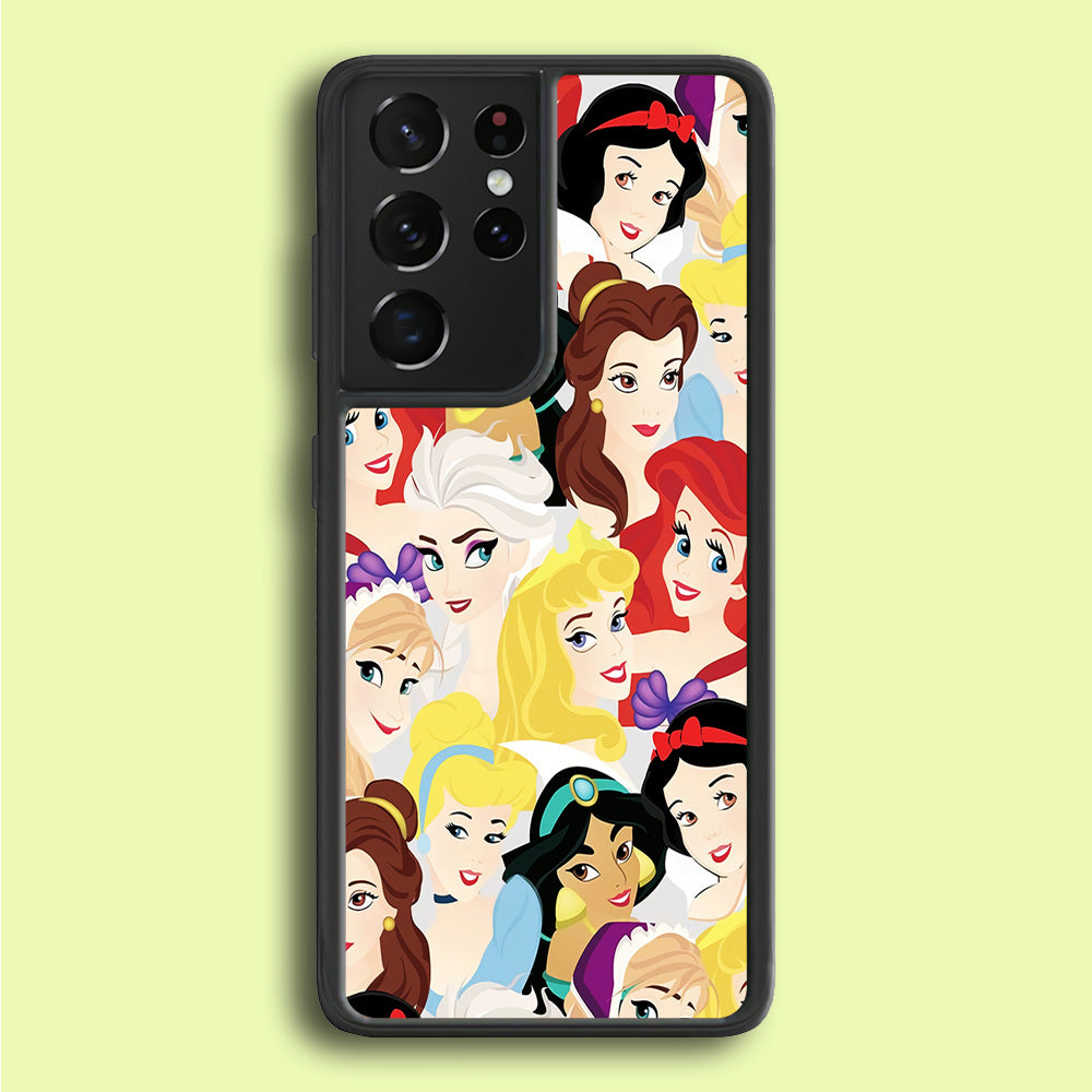 Disney Princess Collage Samsung Galaxy S21 Ultra Case