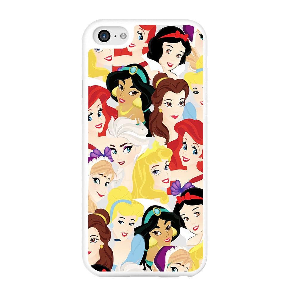 Disney Princess Collage iPhone 6 | 6s Case-Rubber / White (2D Case)-Xtracase