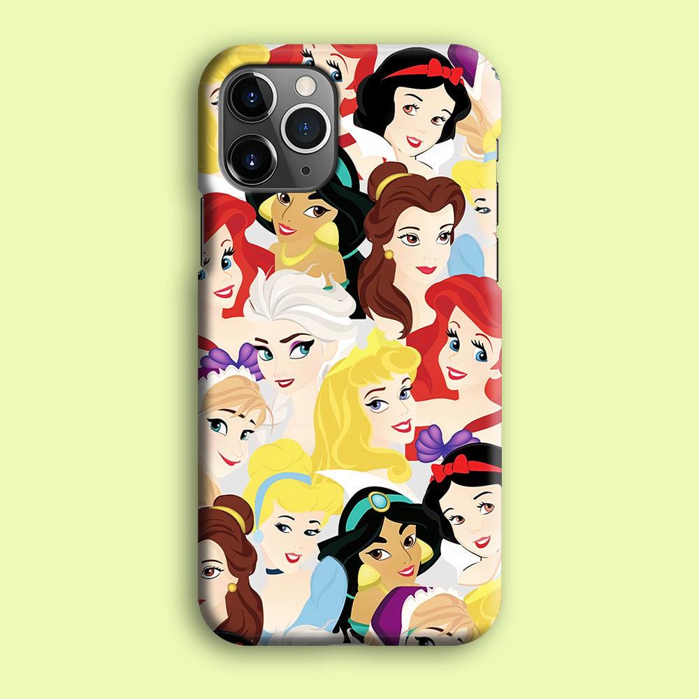 Disney Princess Collage iPhone 12 Pro Case-Plastic / Full Wrap (3D Case)-Xtracase