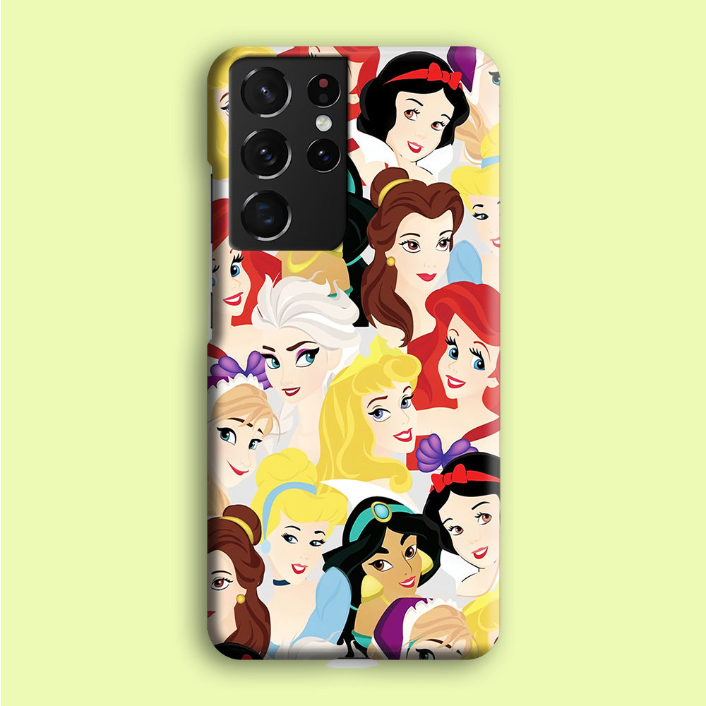 Disney Princess Collage Samsung Galaxy S21 Ultra Case