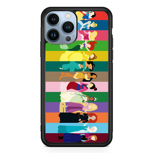 Disney Princess Colorful iPhone 13 Pro Max Case