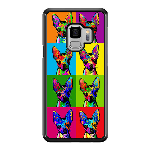 Dog Colorful Art Chihuahua Samsung Galaxy S9 Case