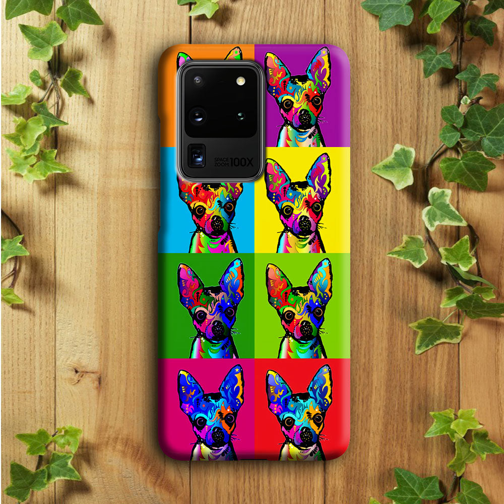 Dog Colorful Art Chihuahua Samsung Galaxy S20 Ultra Case