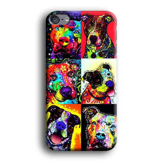 Dog Colorful Painting Collage iPod Touch 6 Case