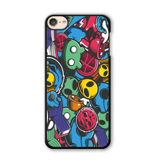 Doodle 001 iPod Touch 6 Case-Plastic / Full Wrap (3D Case)-Xtracase