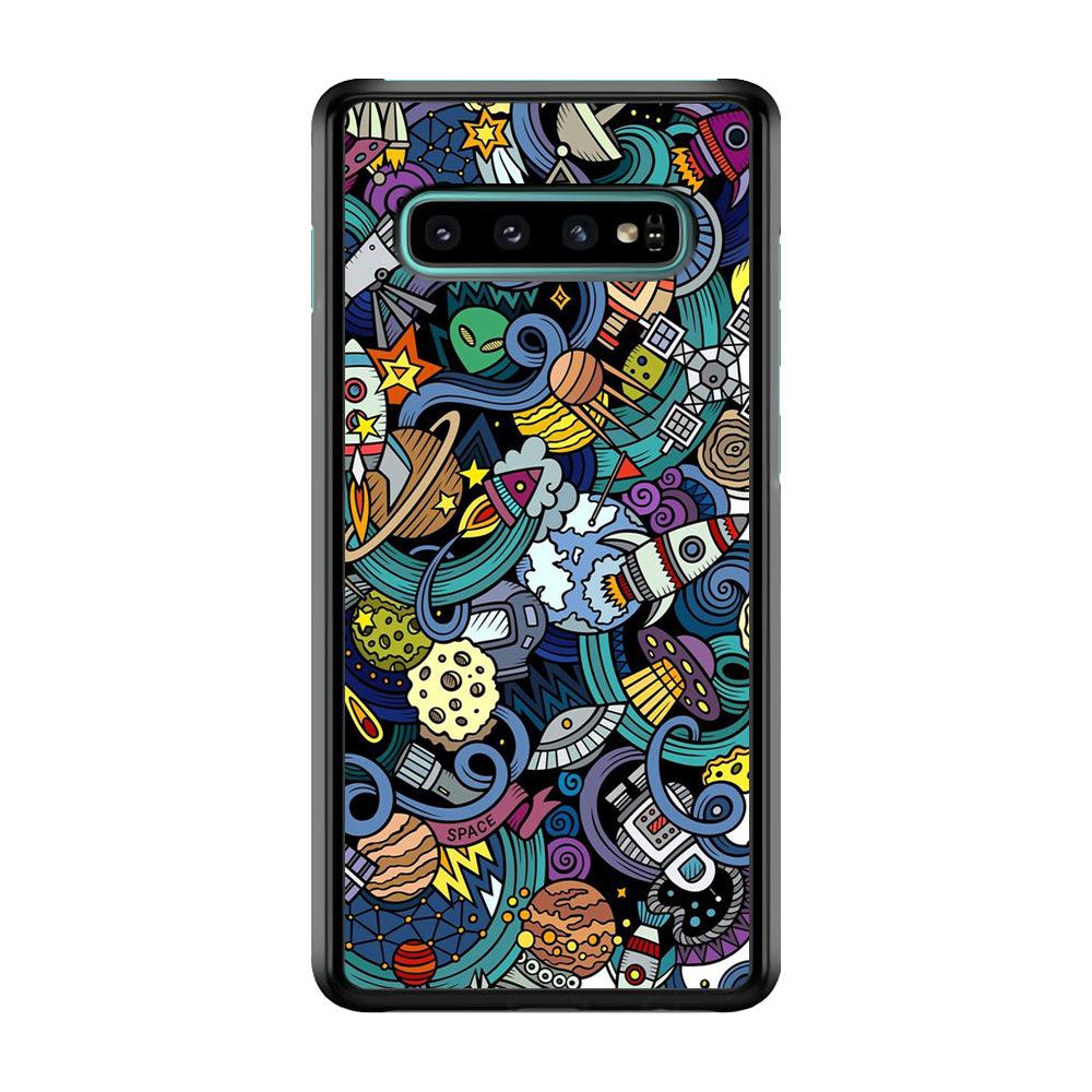 Doodle 002 Samsung Galaxy S10 Plus Case-Plastic / Full Wrap (3D Case)-Xtracase