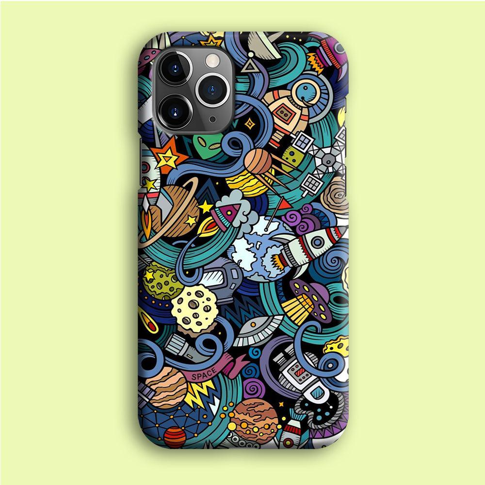 Doodle 002 iPhone 12 Pro Case-Plastic / Full Wrap (3D Case)-Xtracase