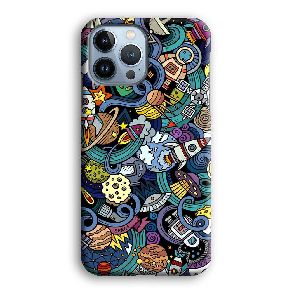 Doodle 002 iPhone 13 Pro Case-Plastic / Full Wrap (3D Case)-Xtracase
