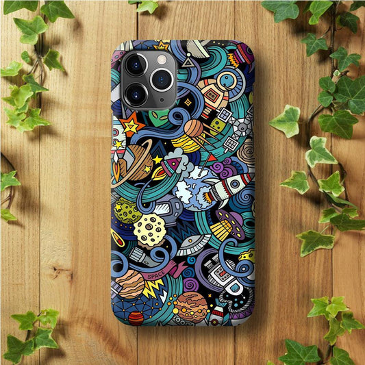 Doodle 002 iPhone 11 Pro Max Case-Plastic / Full Wrap (3D Case)-Xtracase