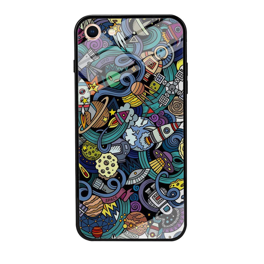 Doodle 002 iPhone 7 Case-Tempered Glass Case-Xtracase