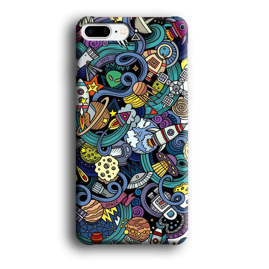 Doodle 002 iPhone 8 Plus Case-Plastic / Full Wrap (3D Case)-Xtracase