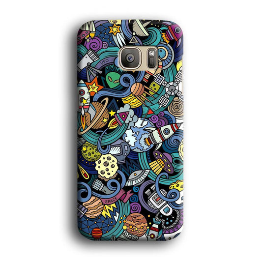 Doodle 002 Samsung Galaxy S7 Edge Case-Xtracase